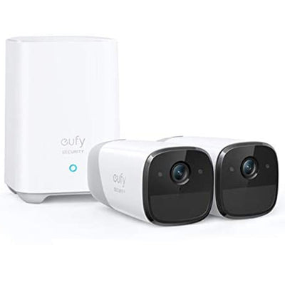 Eufy Cam 2 - Ensemble de 2 caméras sans fil  HD 1080 - Autonomie 365 Jours